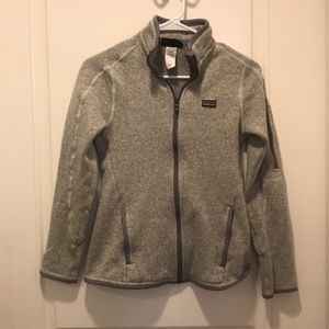 Patagonia grey fleece jacket